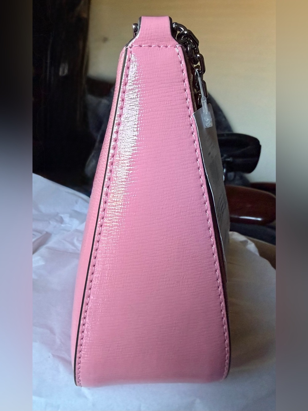kate spade Margot Textured Leather Med Convertible Crossbody in Grapefruit Pink - Picture 7 of 16
